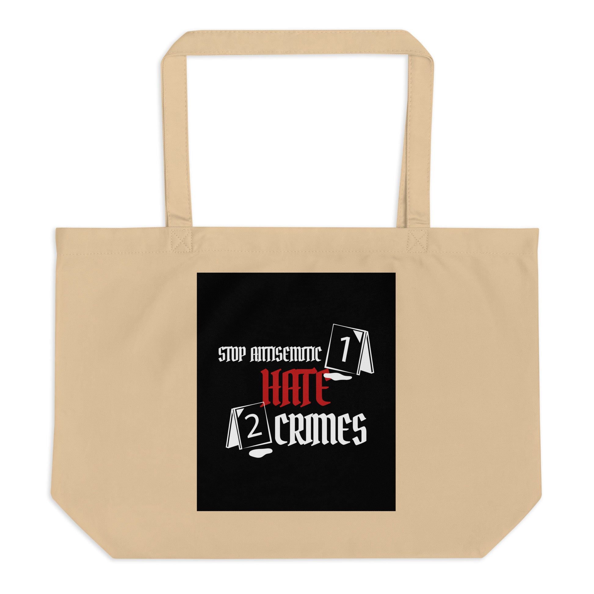 Antisemitic Hate Crimes | Large Organic Tote Bag