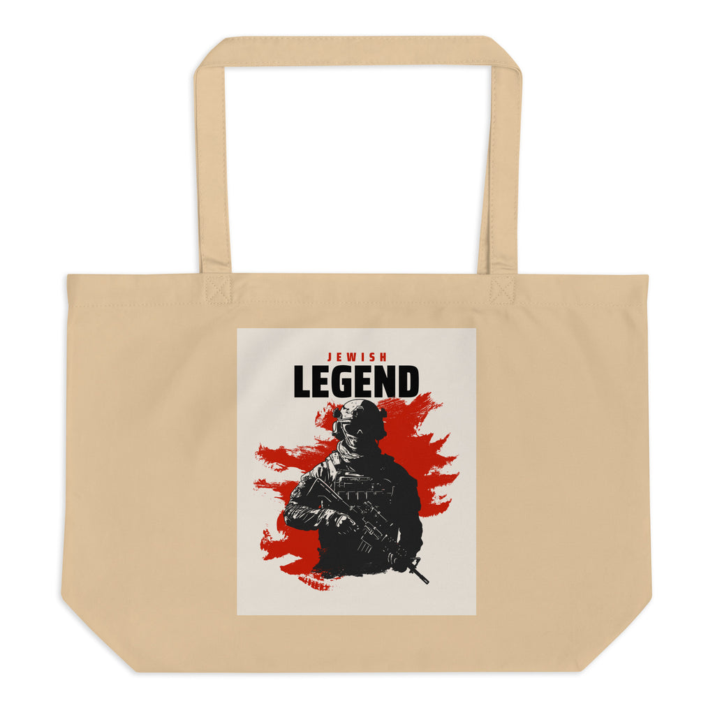 Jewish Legend | Large Organic Tote Bag