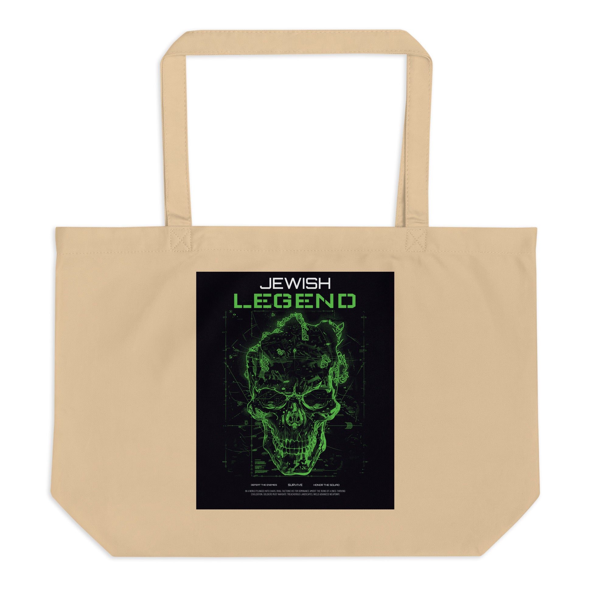 Jewish Legend | Large Organic Tote Bag