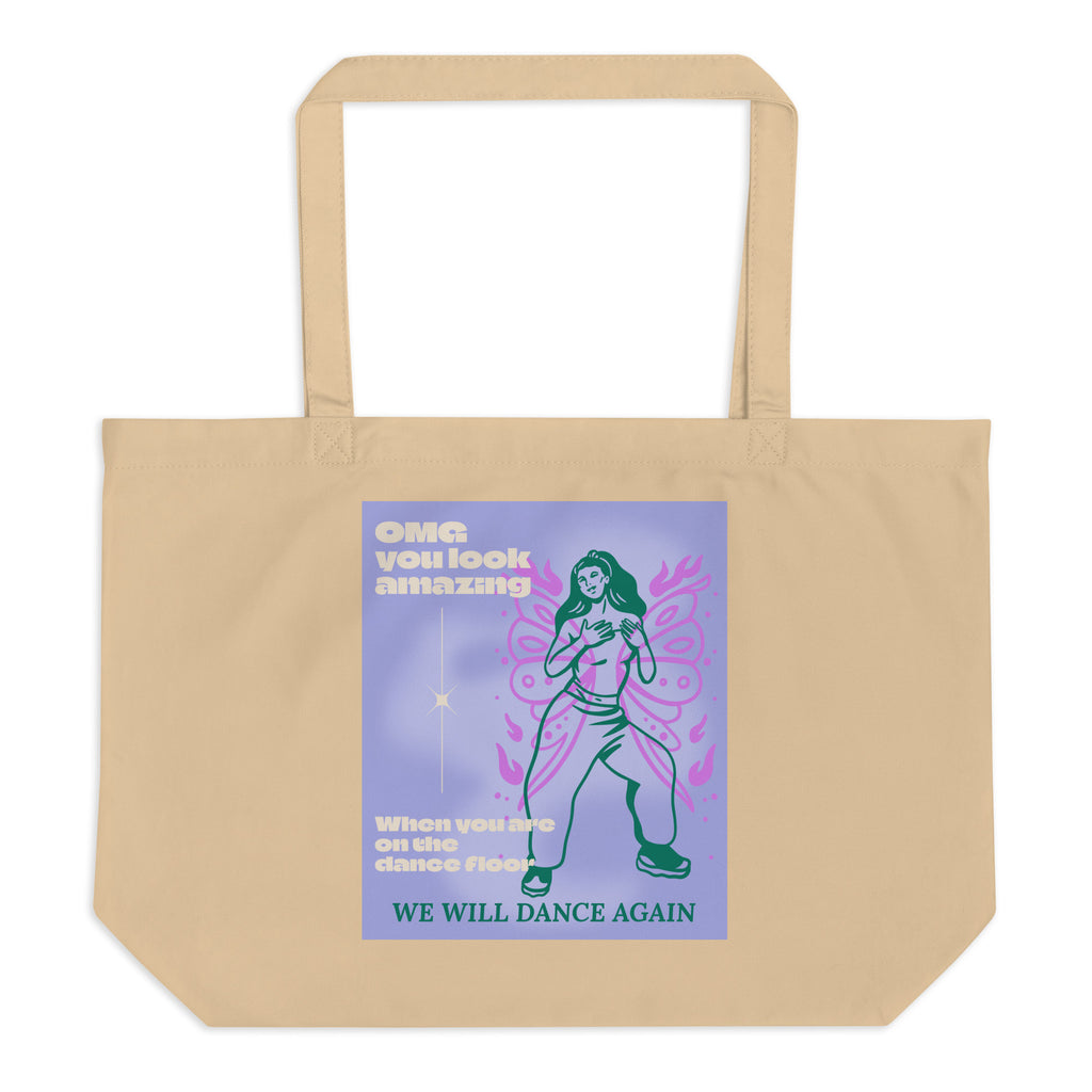 We will Dance Again Party | Large Organic Tote Bag