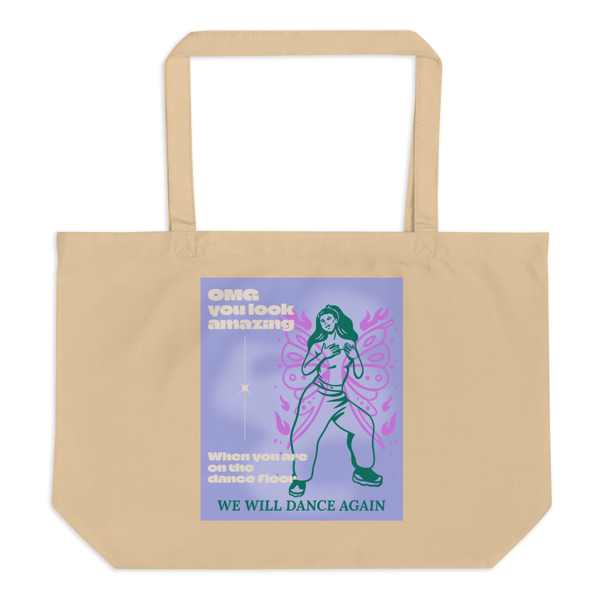 We will Dance Again Party | Large Organic Tote Bag