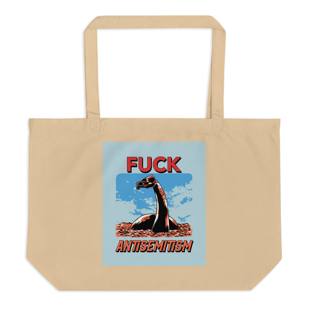 Battle Antisemitism | Large Organic Tote Bag