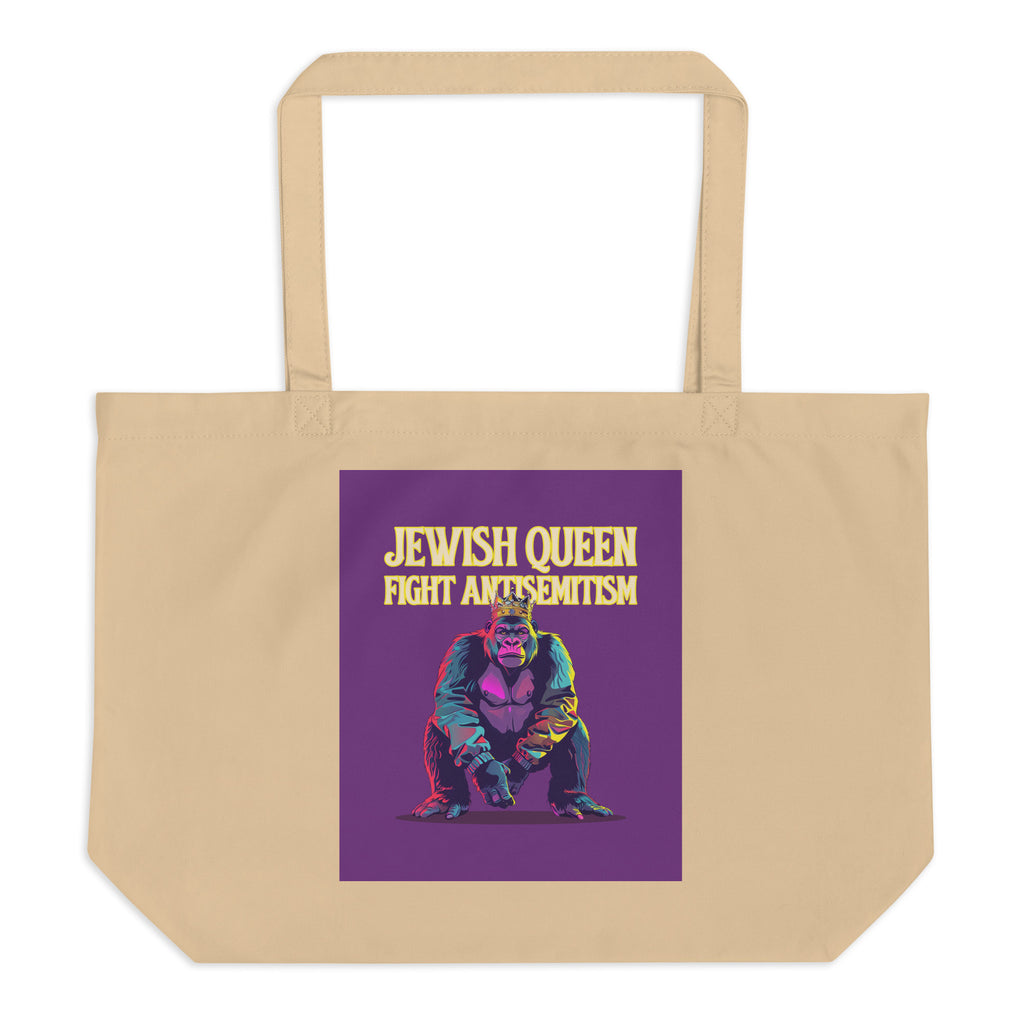 Battle Antisemitism | Large Organic Tote Bag