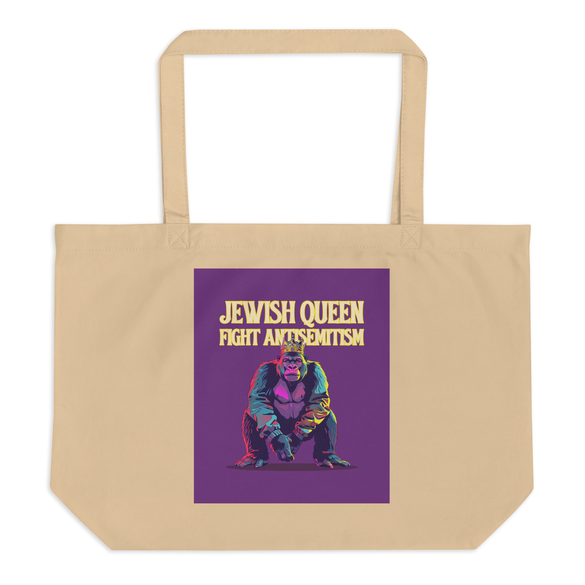Battle Antisemitism | Large Organic Tote Bag