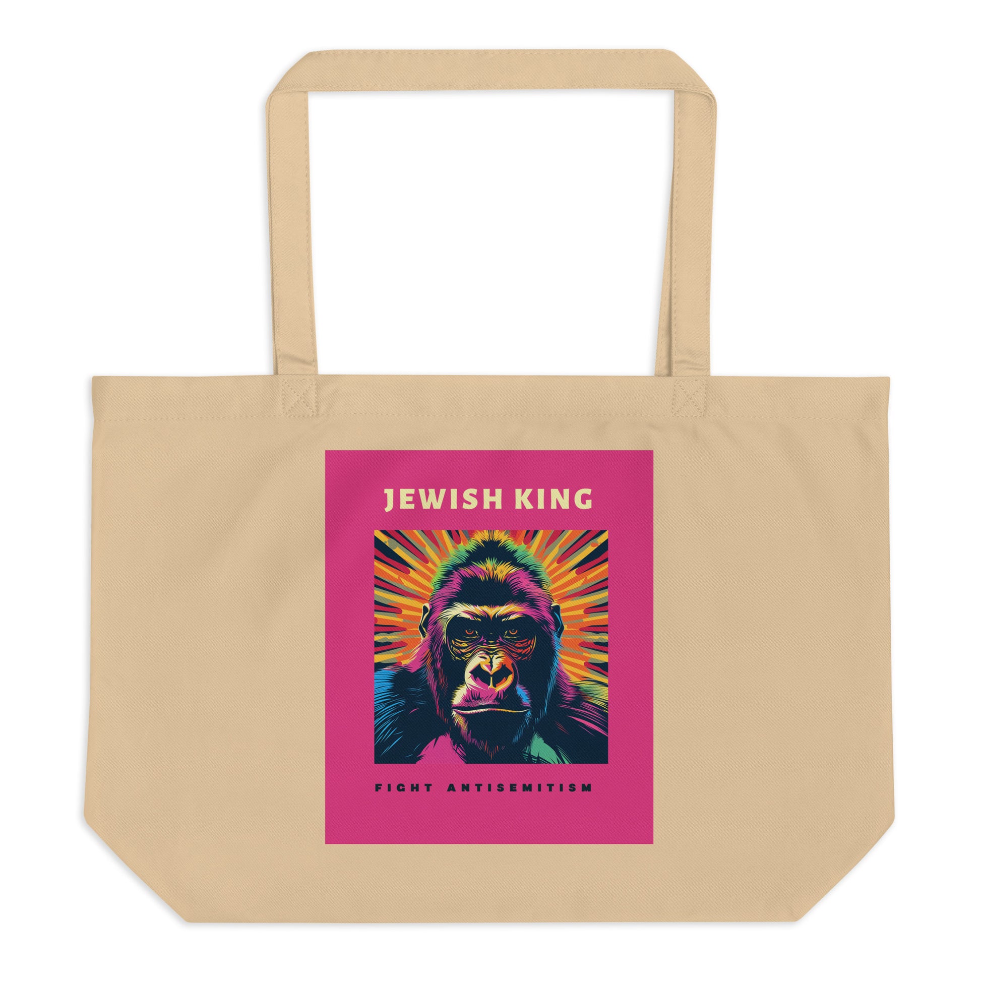Battle Antisemitism | Large Organic Tote Bag