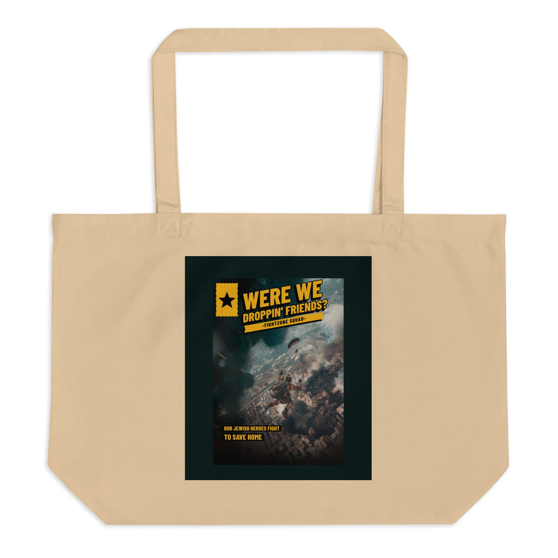 Battle Antisemitism | Large Organic Tote Bag