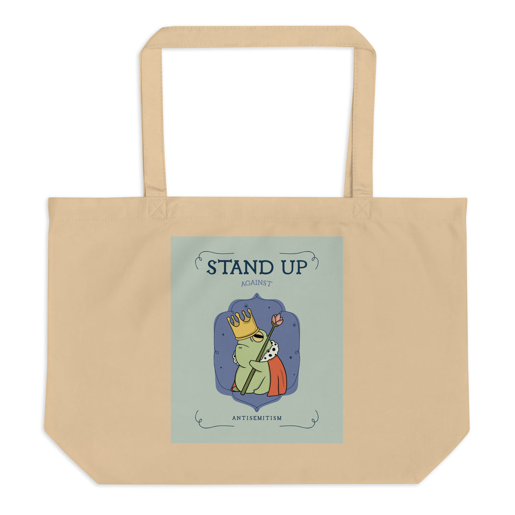 Cute Friend | Antisemitism | Large Organic Tote Bag