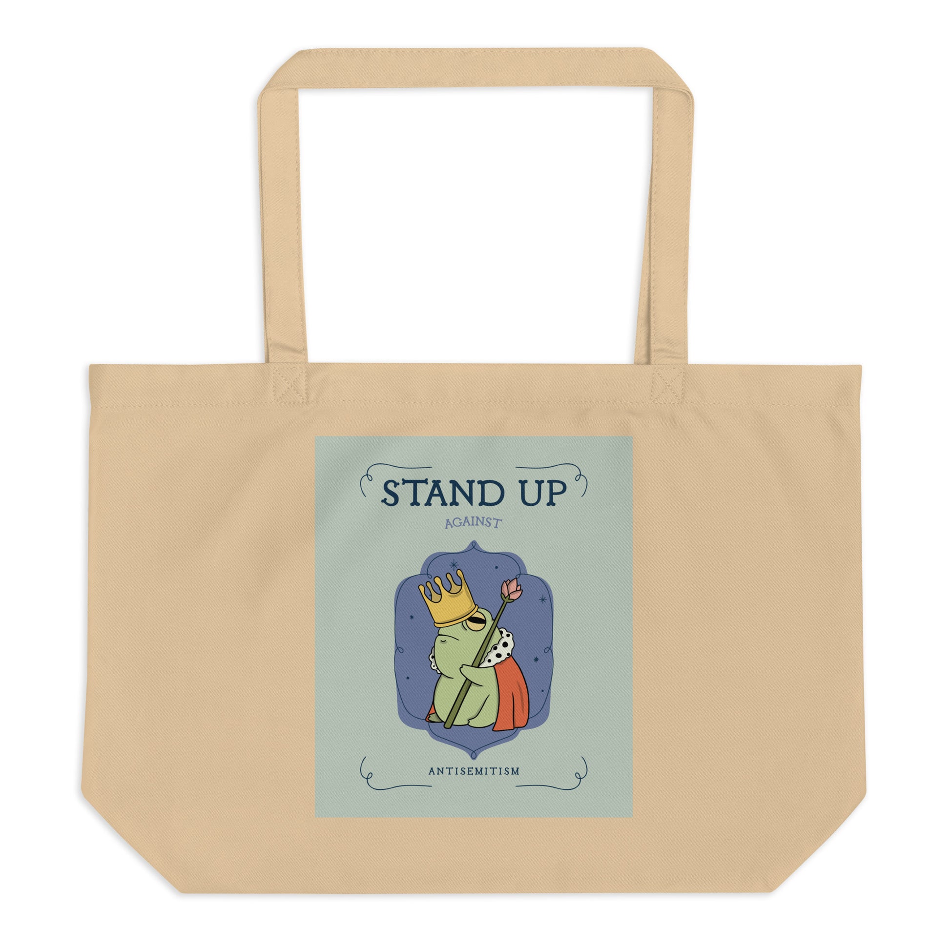 Cute Friend | Antisemitism | Large Organic Tote Bag