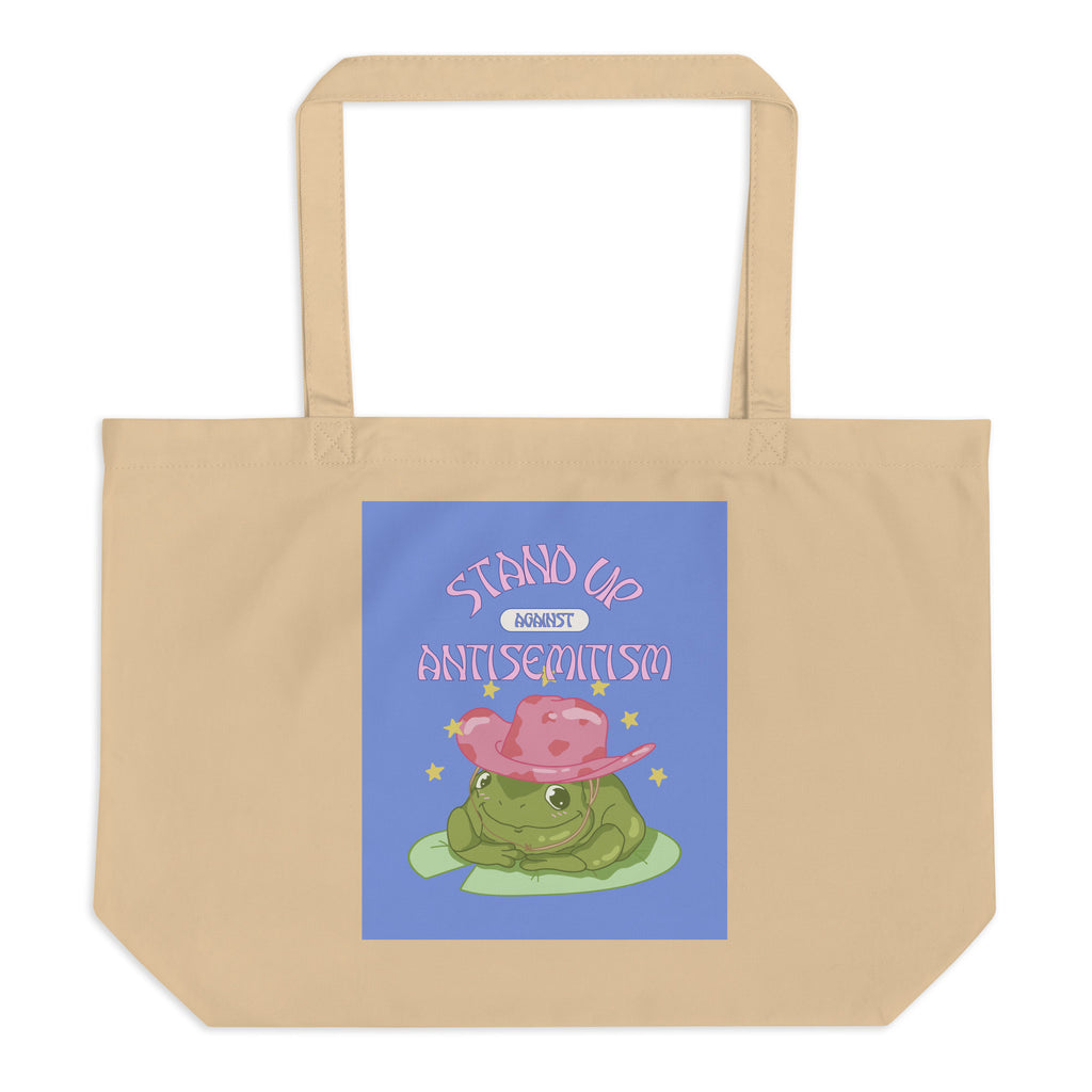 Cute Friend | Antisemitism | Large Organic Tote Bag