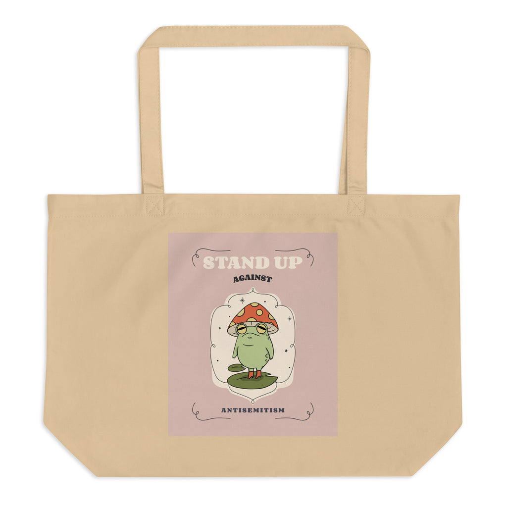 Cute Friend | Antisemitism | Large Organic Tote Bag