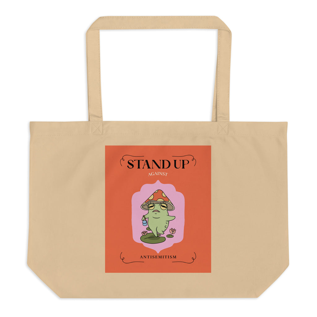 Cute Friend | Antisemitism | Large Organic Tote Bag