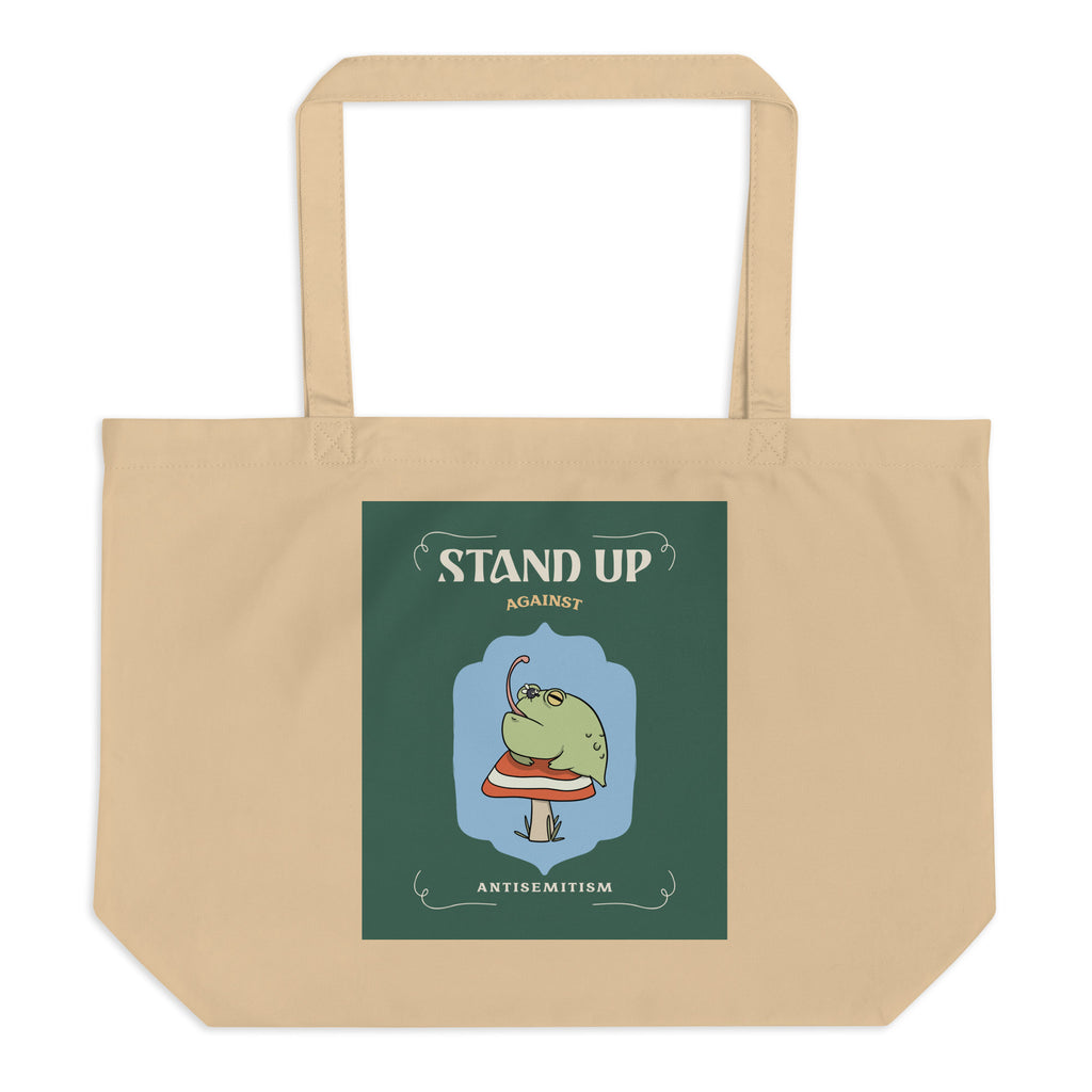 Cute Friend | Antisemitism | Large Organic Tote Bag