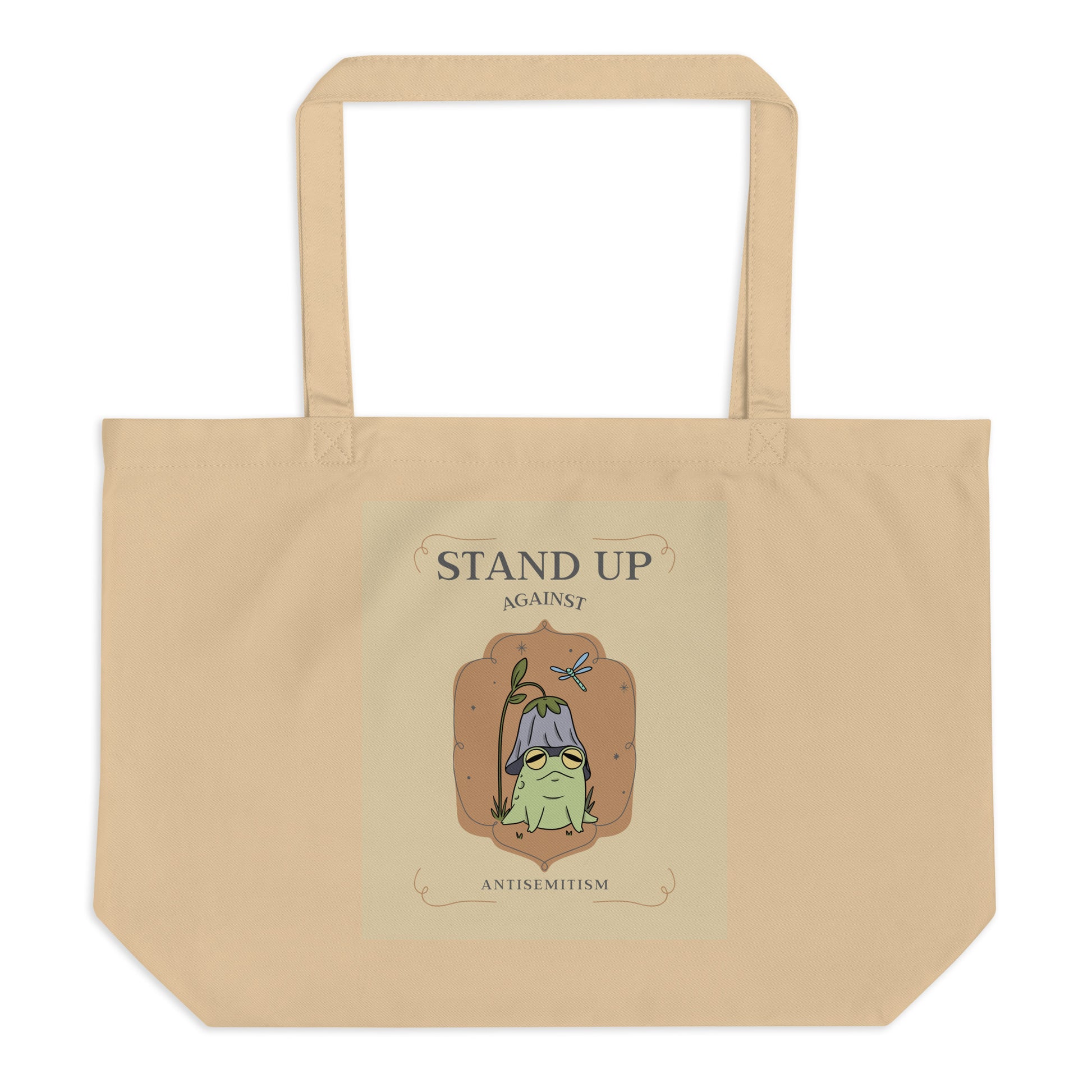 Cute Friend | Antisemitism | Large Organic Tote Bag