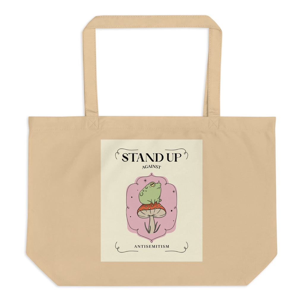 Cute Friend | Antisemitism | Large Organic Tote Bag