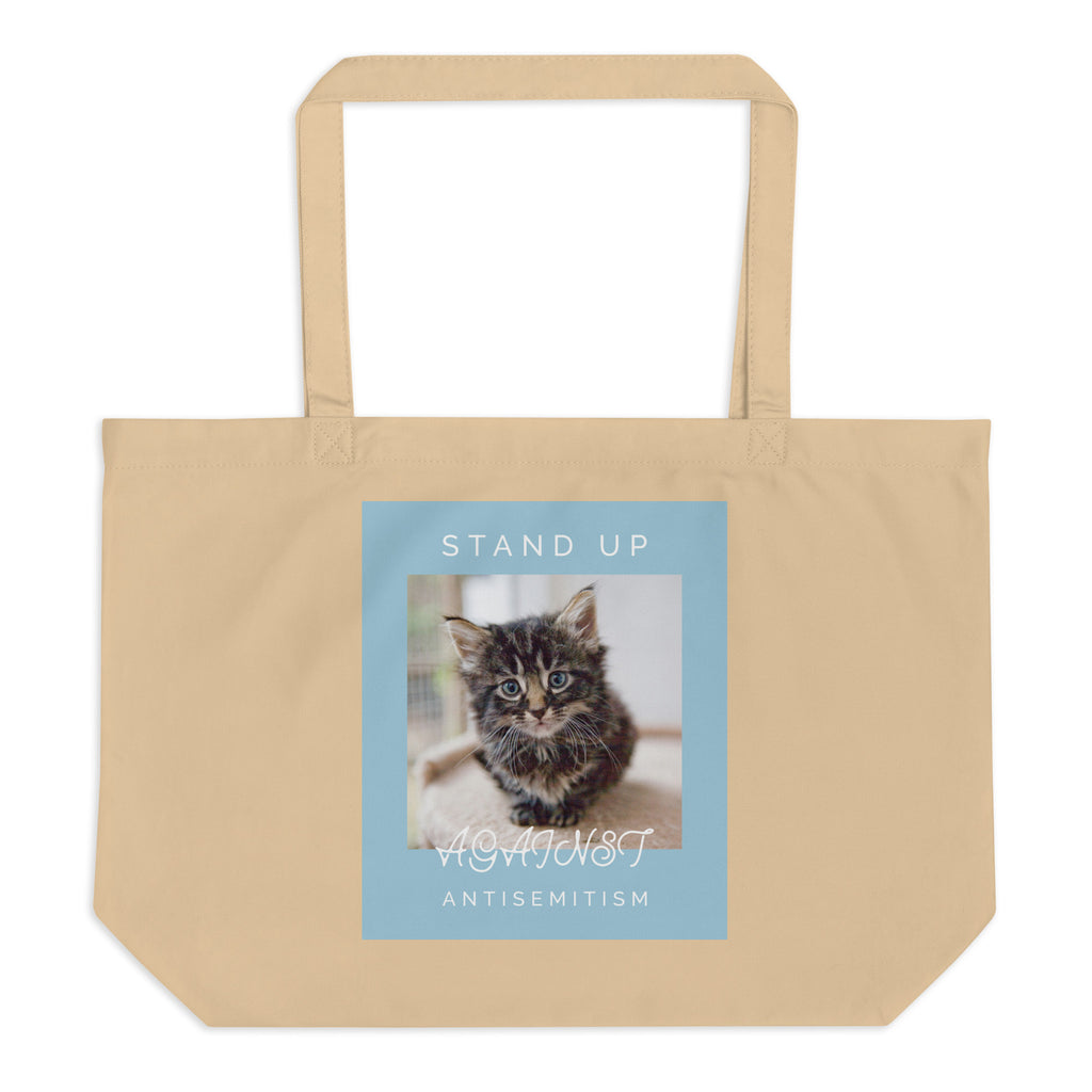 Cute Friend | Antisemitism | Large Organic Tote Bag