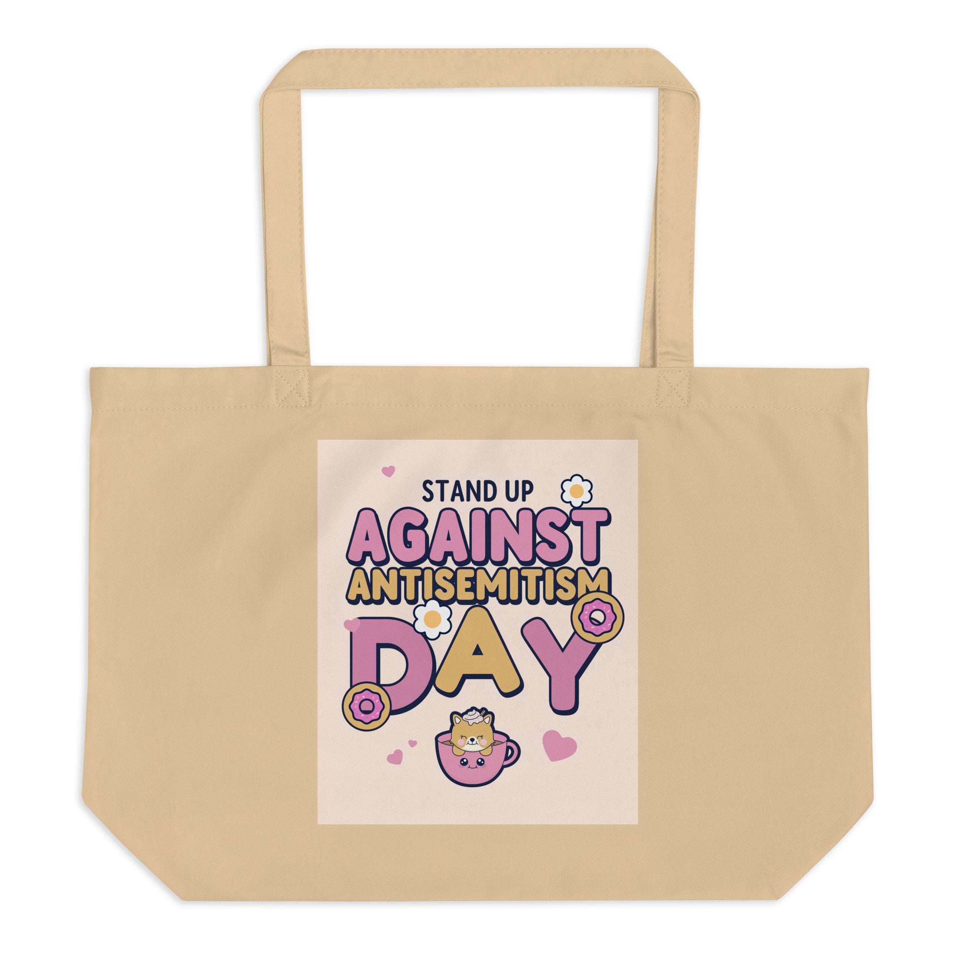 Cute Friend | Antisemitism | Large Organic Tote Bag