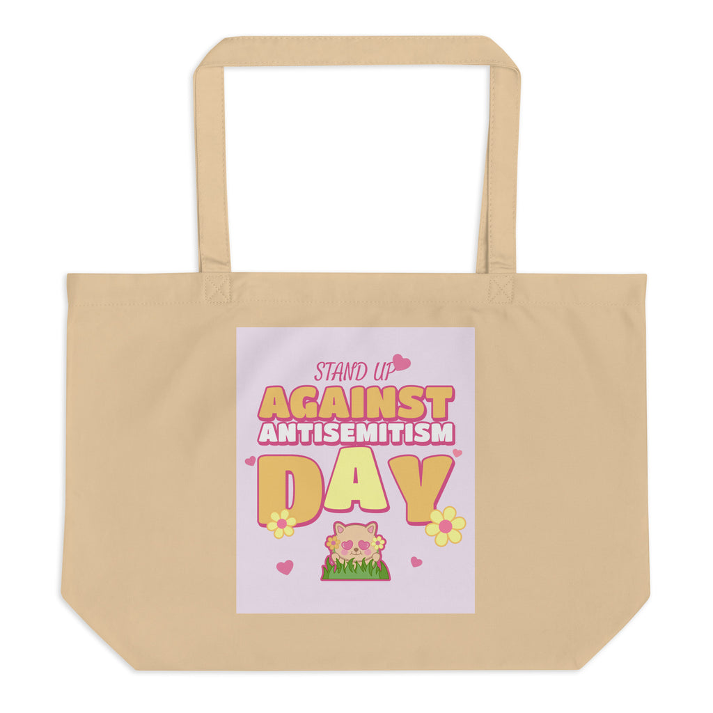 Cute Friend | Antisemitism | Large Organic Tote Bag