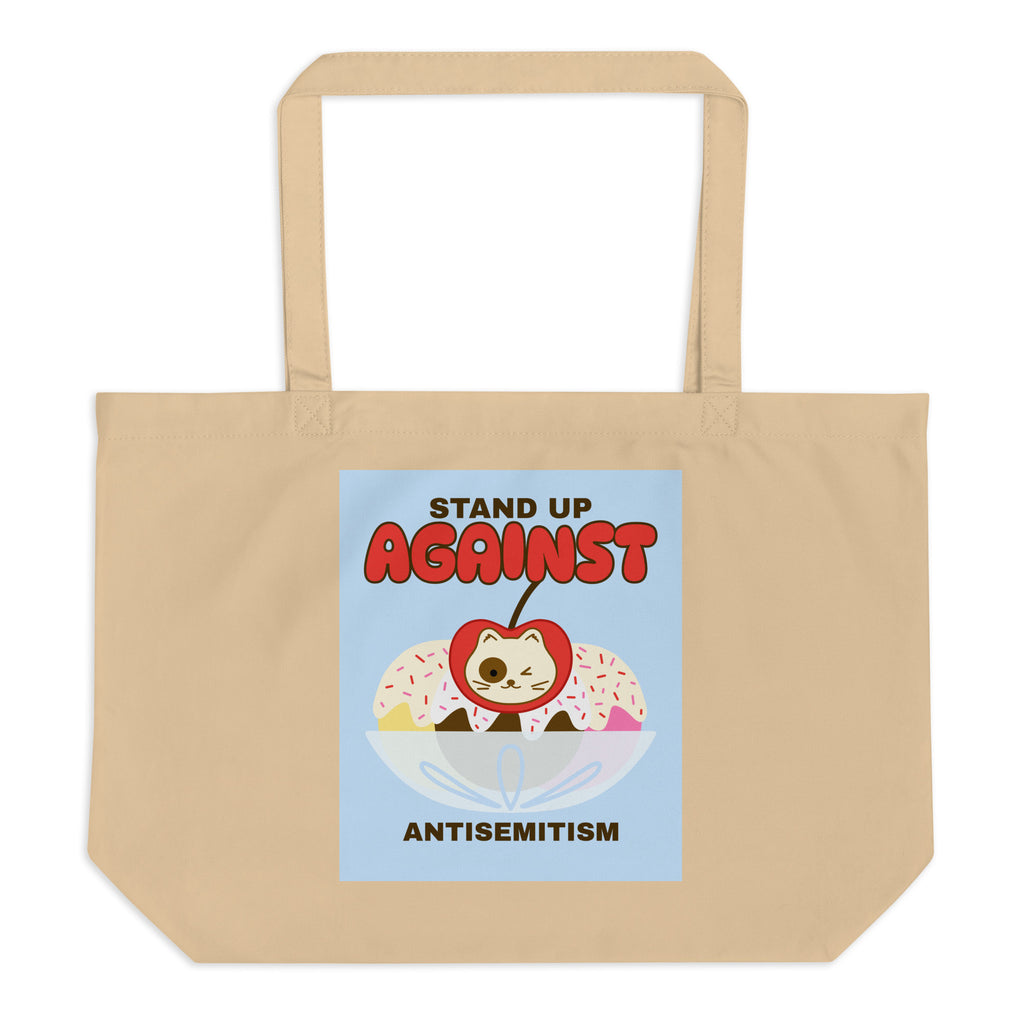 Cute Friend | Antisemitism | Large Organic Tote Bag