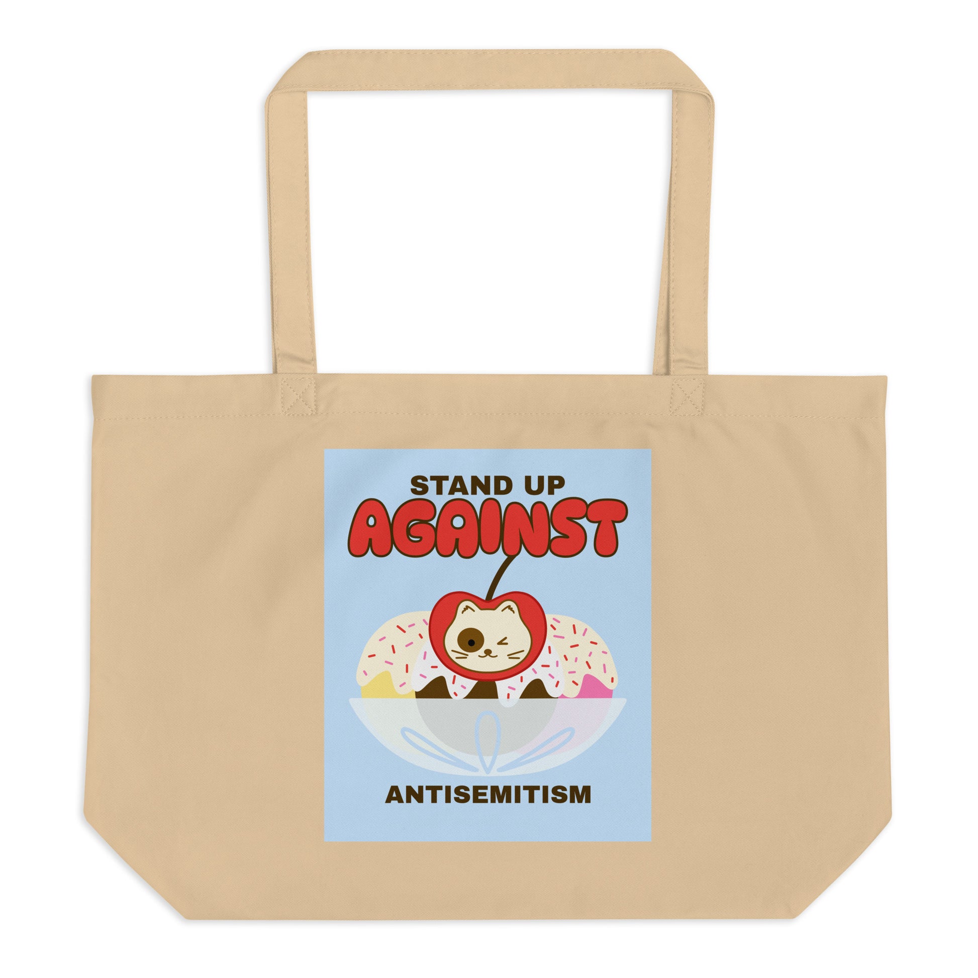 Cute Friend | Antisemitism | Large Organic Tote Bag