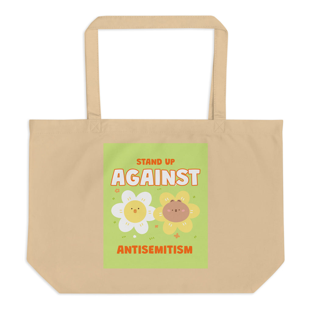 Cute Friend | Antisemitism | Large Organic Tote Bag