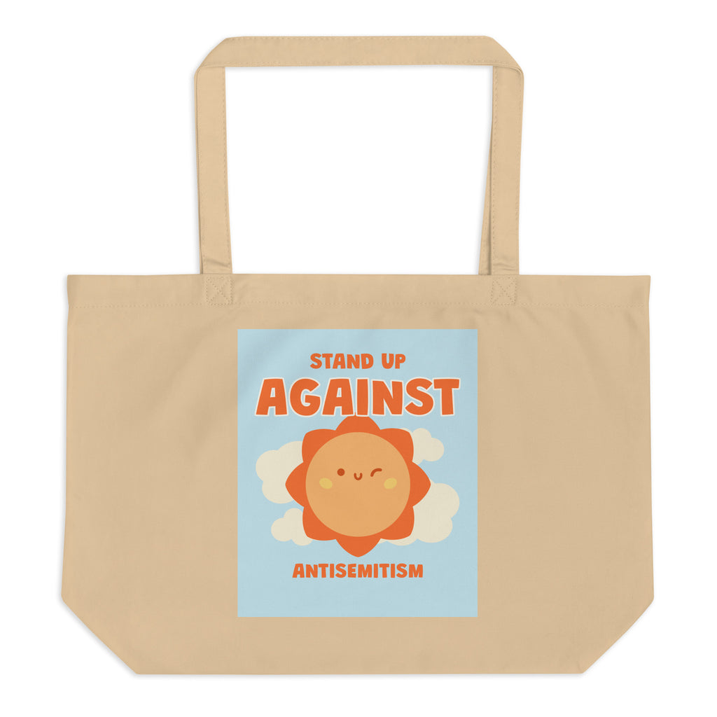 Cute Friend | Antisemitism | Large Organic Tote Bag