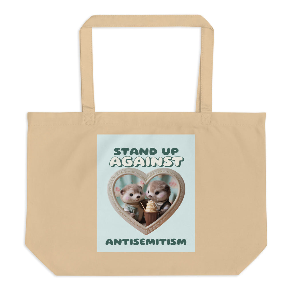 Cute Friend | Antisemitism | Large Organic Tote Bag