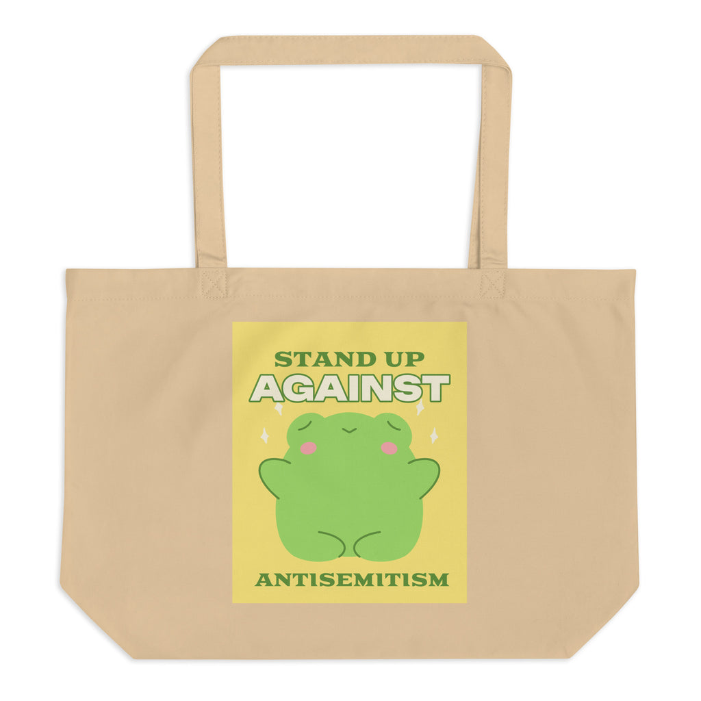 Cute Friend | Antisemitism | Large Organic Tote Bag