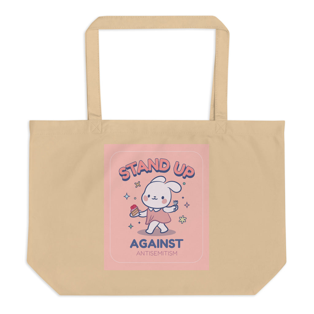 Cute Friend | Antisemitism | Large Organic Tote Bag