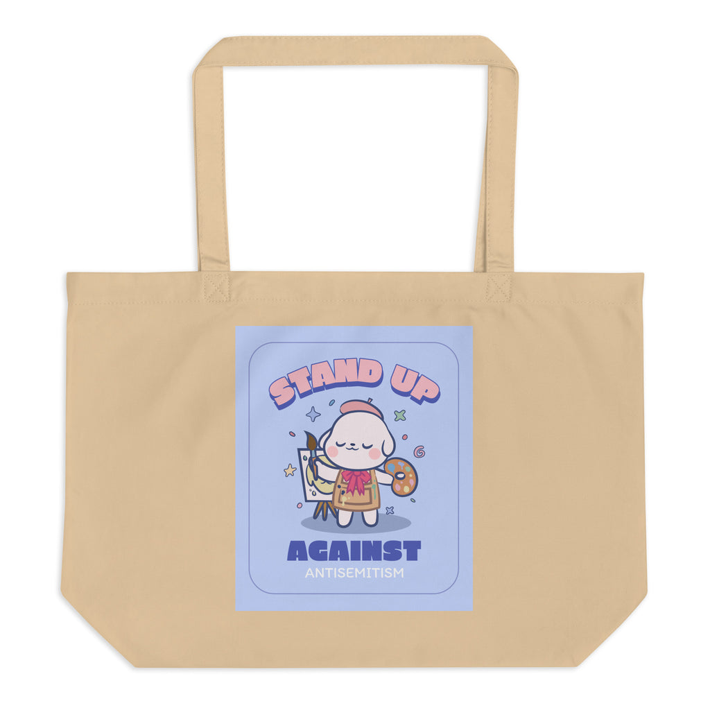 Cute Friend | Antisemitism | Large Organic Tote Bag