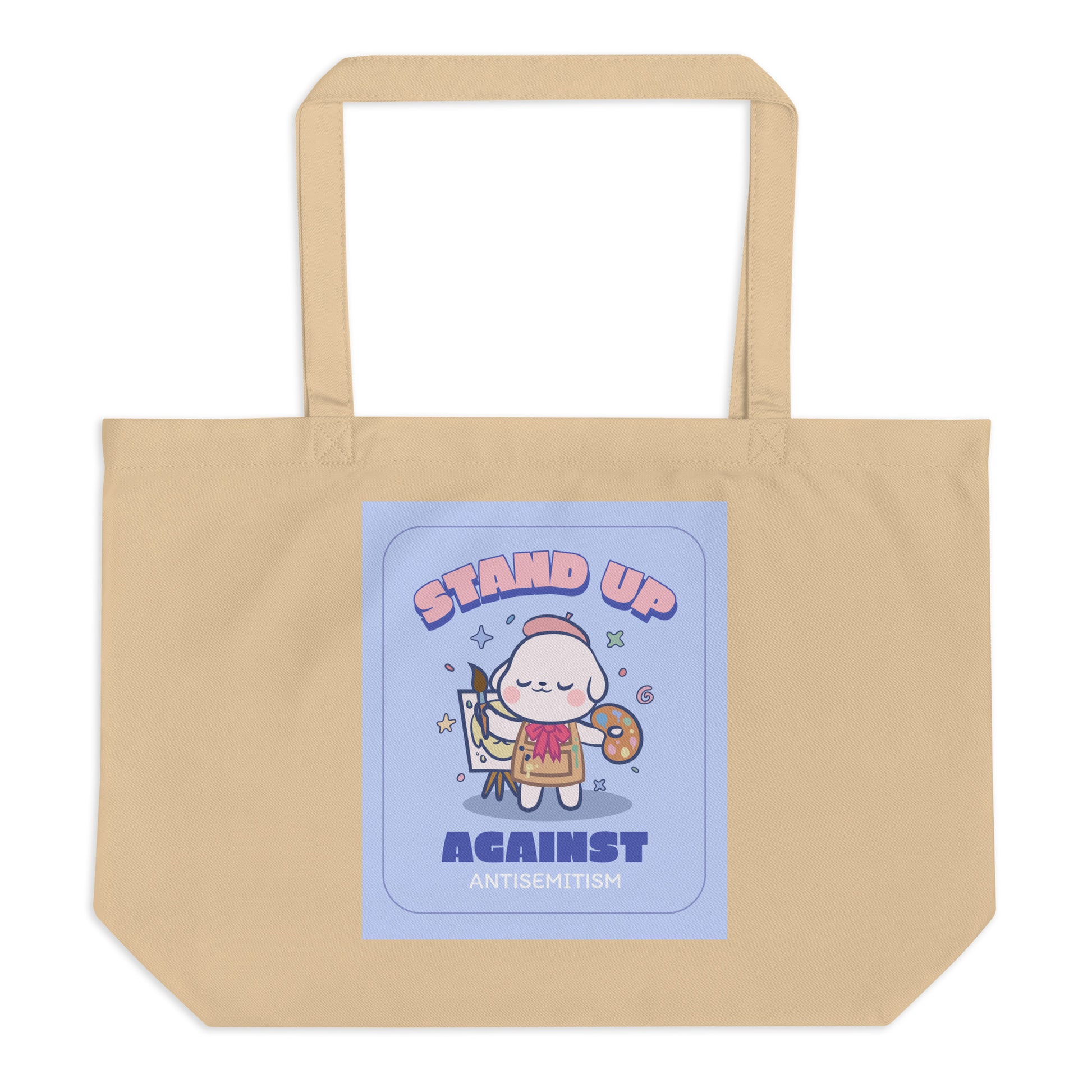 Cute Friend | Antisemitism | Large Organic Tote Bag