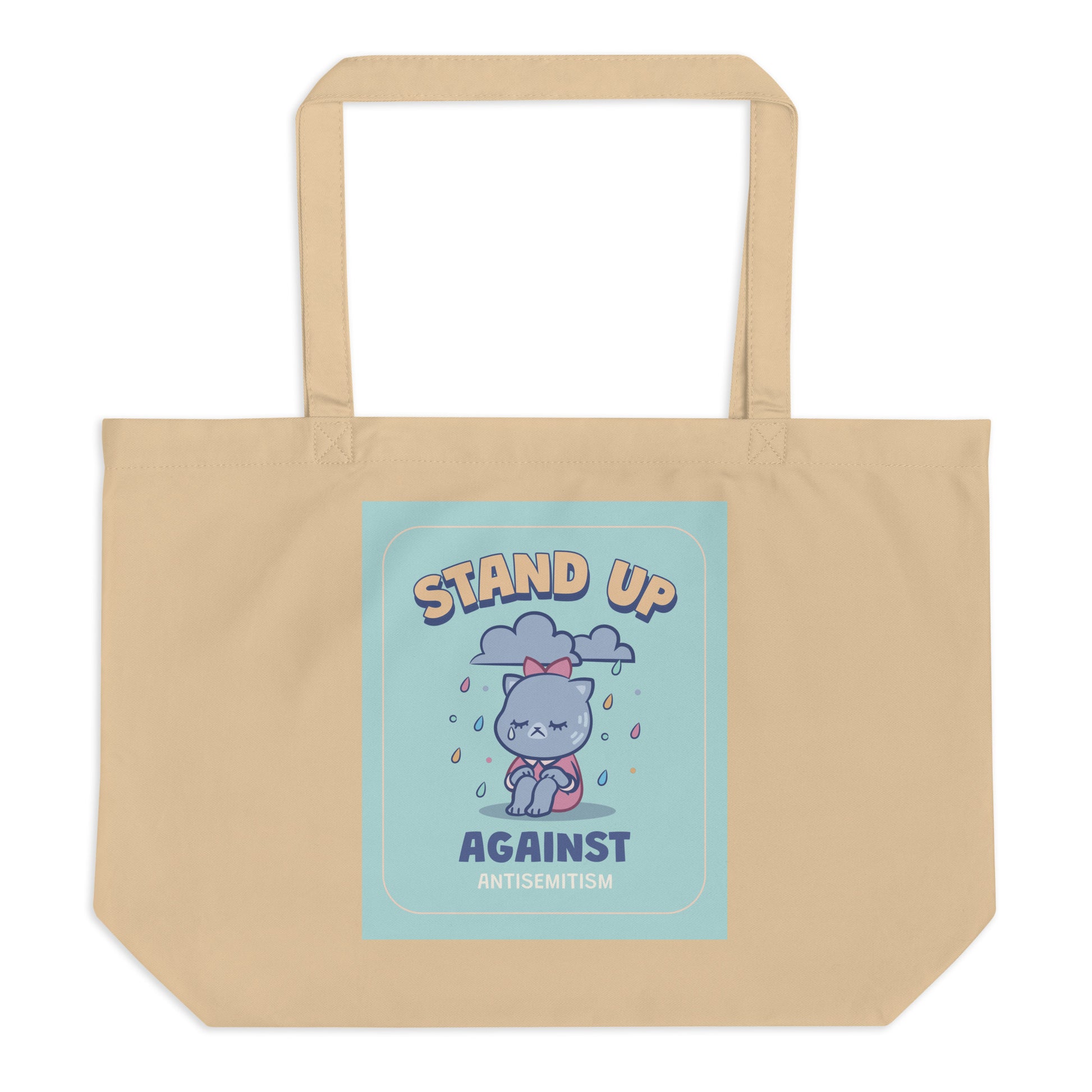 Cute Friend | Antisemitism | Large Organic Tote Bag