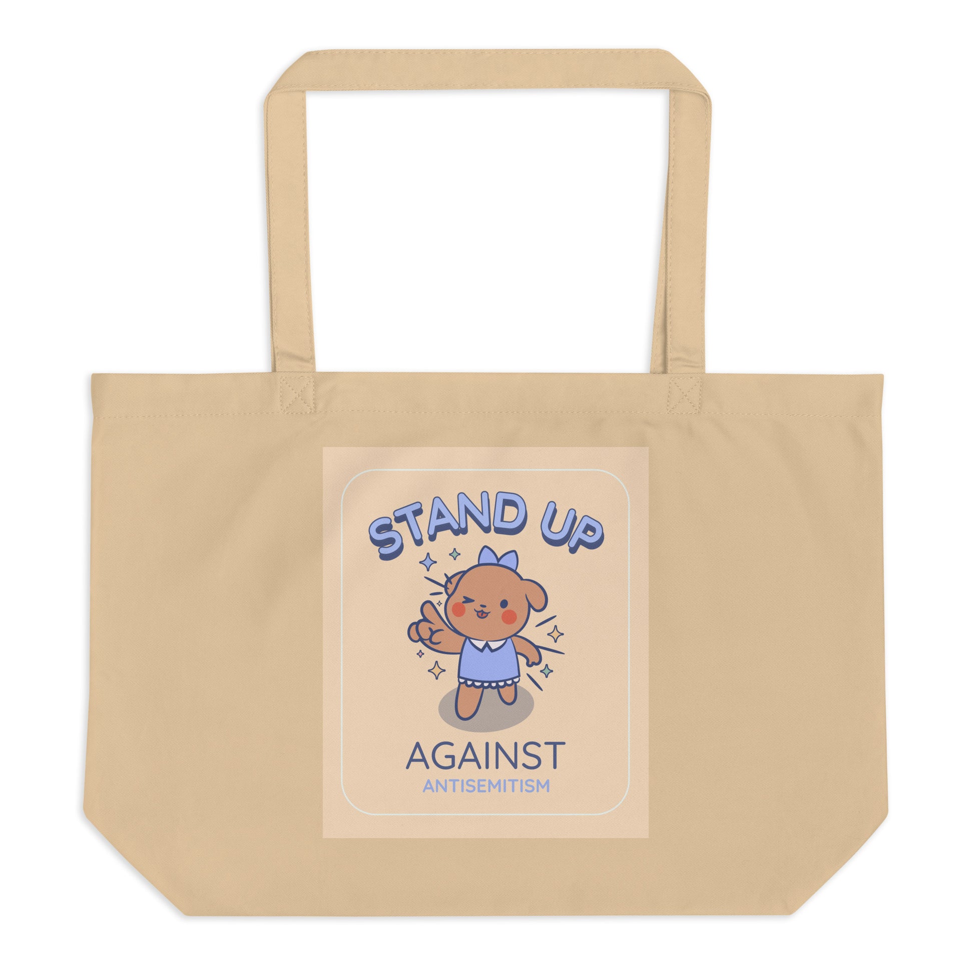 Cute Friend | Antisemitism | Large Organic Tote Bag