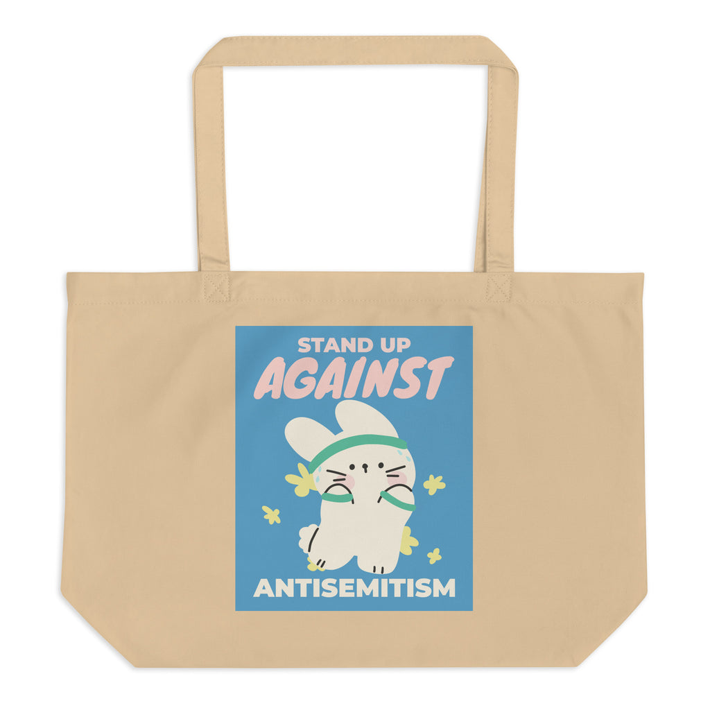 Cute Friend | Antisemitism | Large Organic Tote Bag