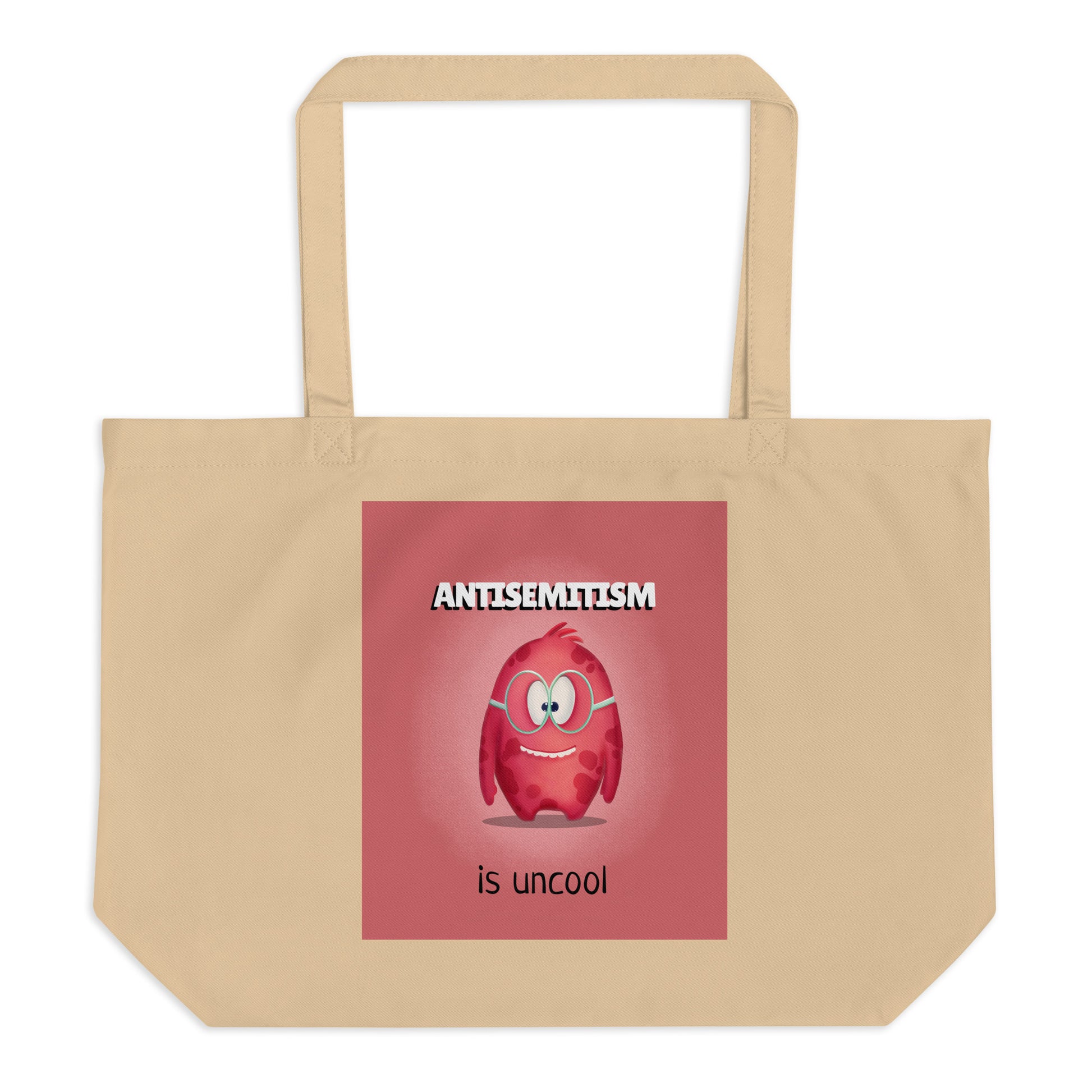 Cute Friend | Antisemitism | Large Organic Tote Bag