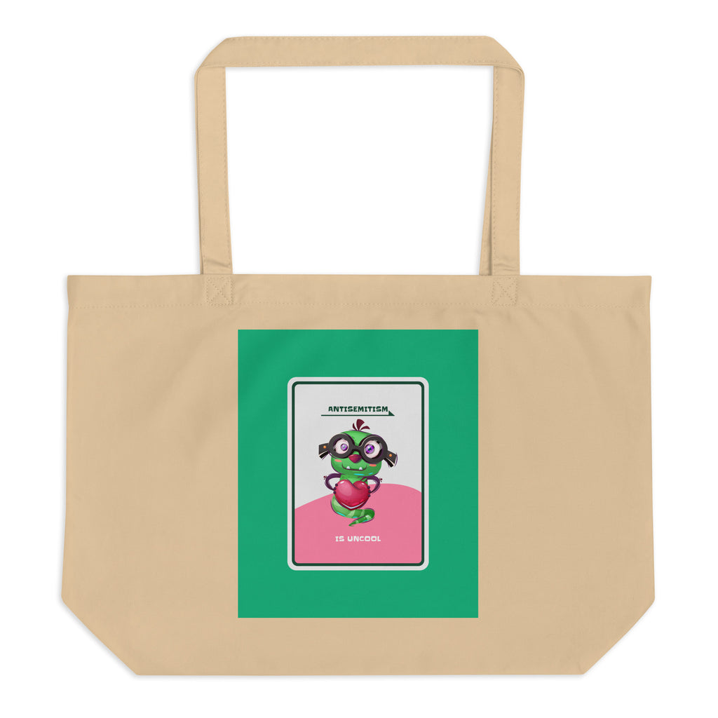 Cute Friend | Antisemitism | Large Organic Tote Bag