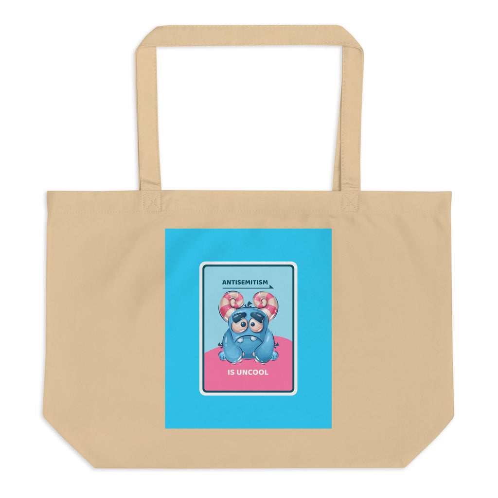 Cute Friend | Antisemitism | Large Organic Tote Bag