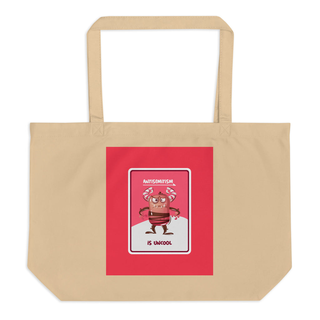 Cute Friend | Antisemitism | Large Organic Tote Bag