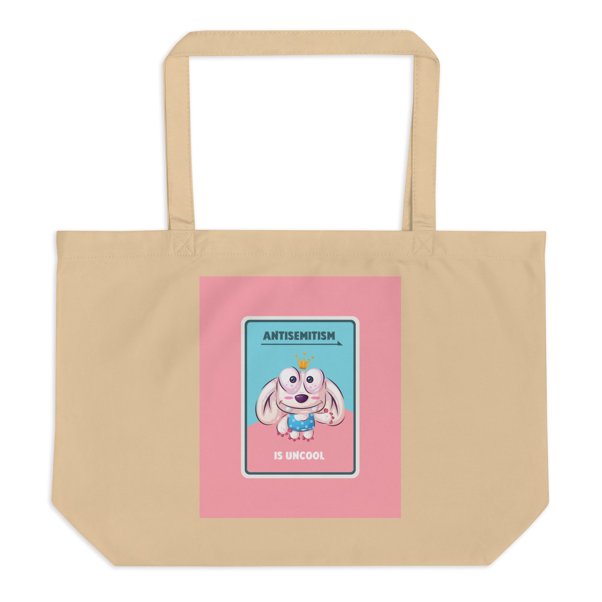 Cute Friend | Antisemitism | Large Organic Tote Bag