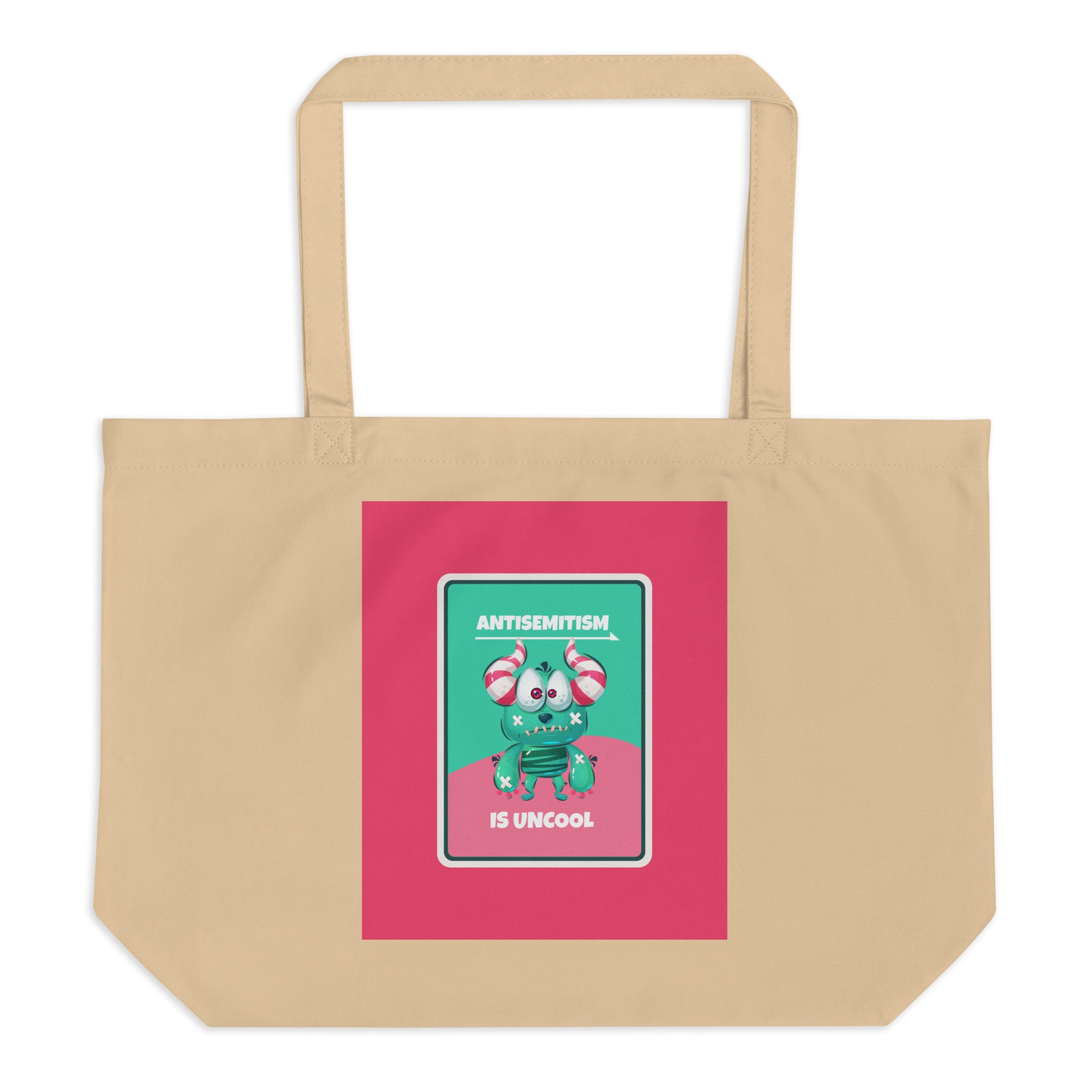 Cute Friend | Antisemitism | Large Organic Tote Bag