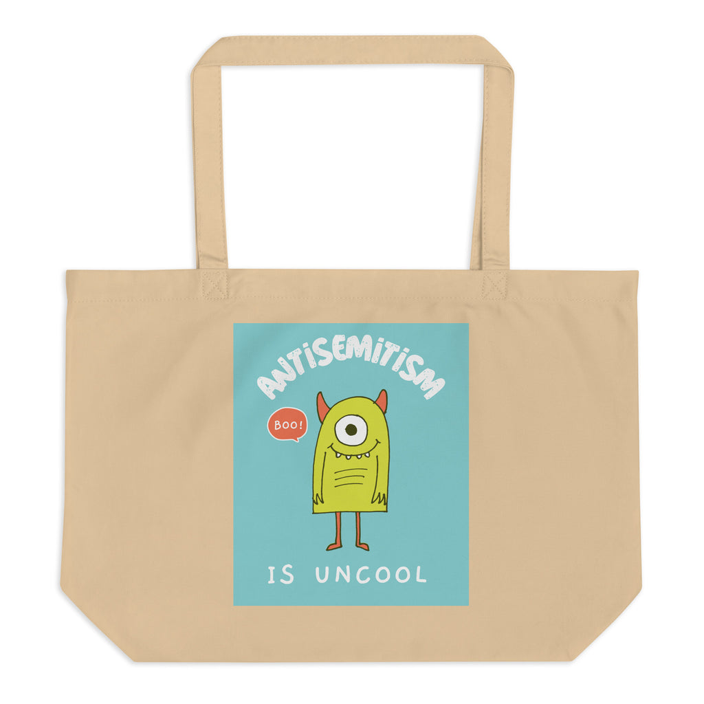 Cute Friend | Antisemitism | Large Organic Tote Bag