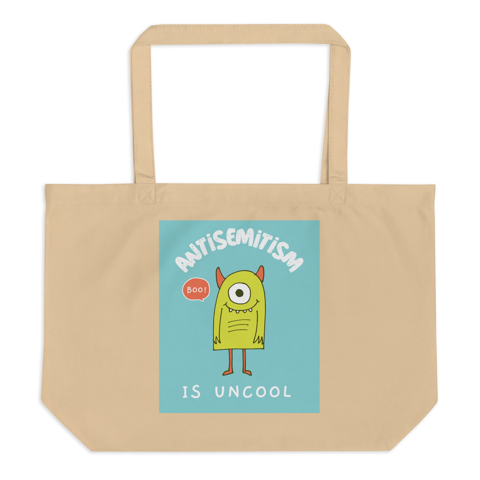 Cute Friend | Antisemitism | Large Organic Tote Bag