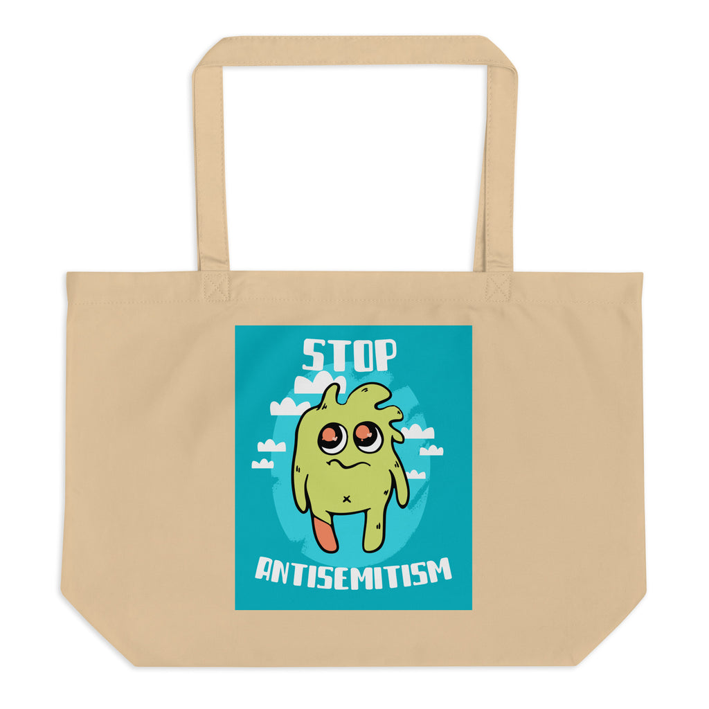 Cute Friend | Antisemitism | Large Organic Tote Bag