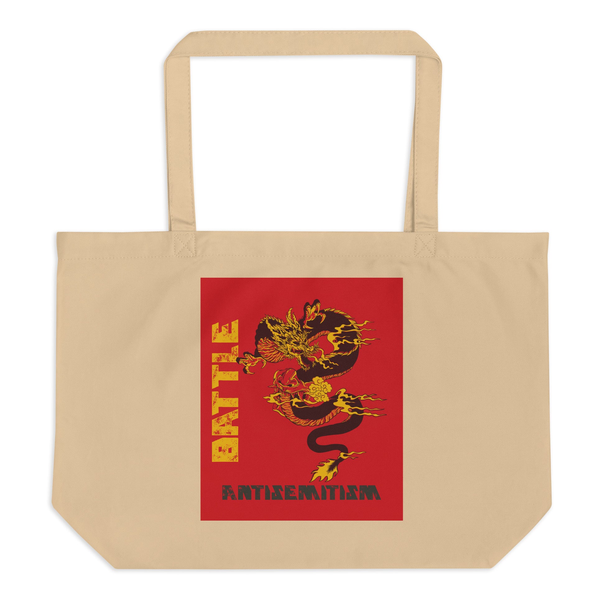 Dragon Adventure | Large Organic Tote Bag