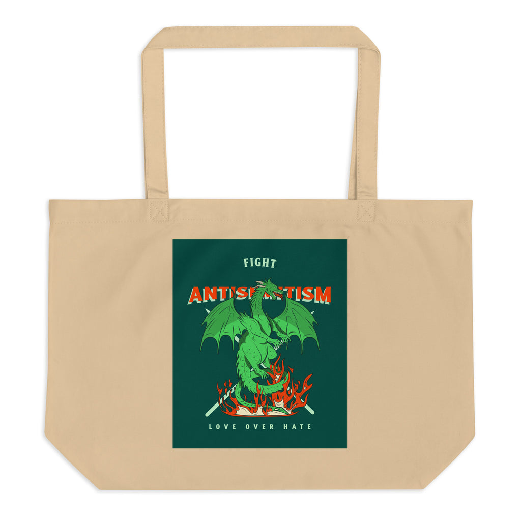 Dragon Adventure | Large Organic Tote Bag
