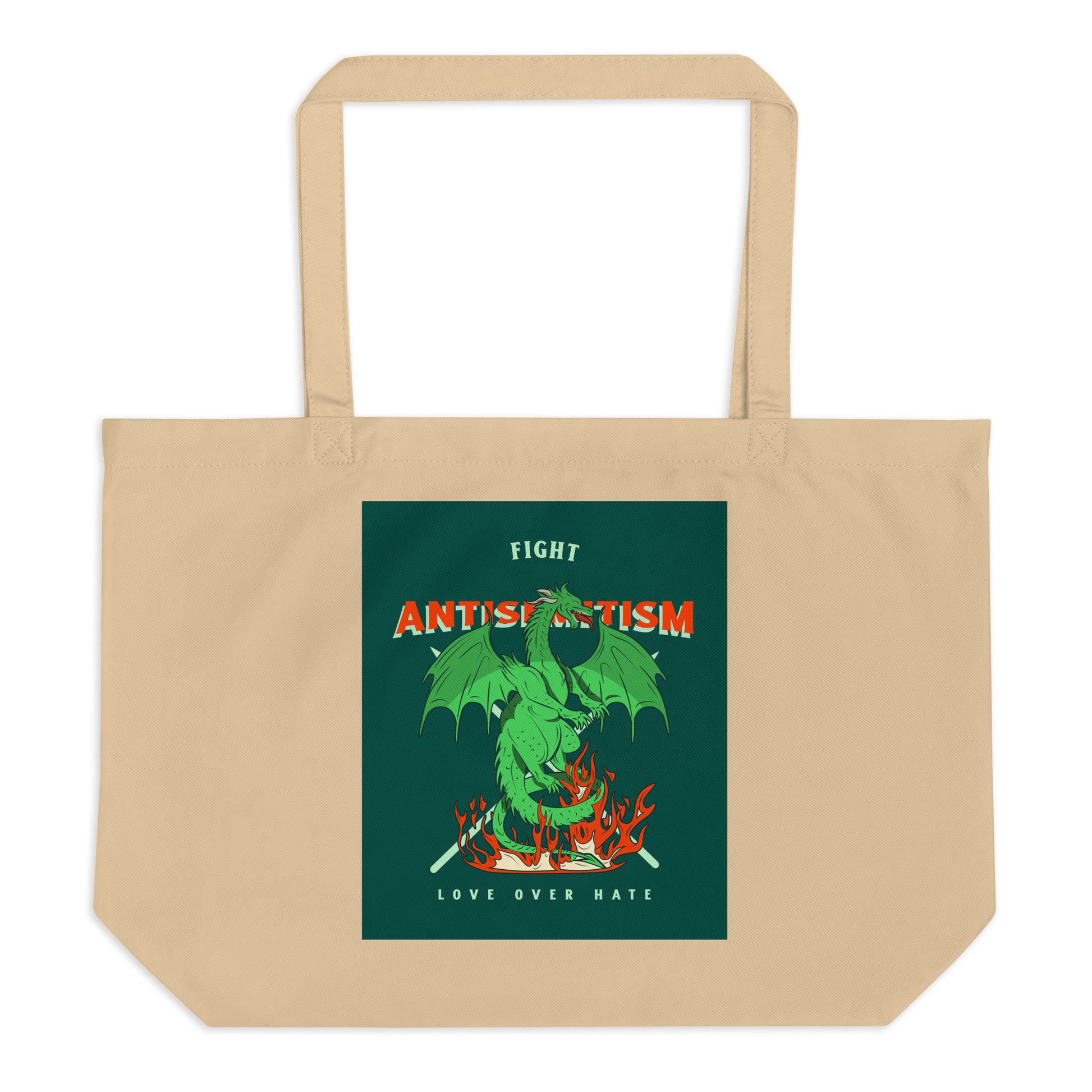 Dragon Adventure | Large Organic Tote Bag