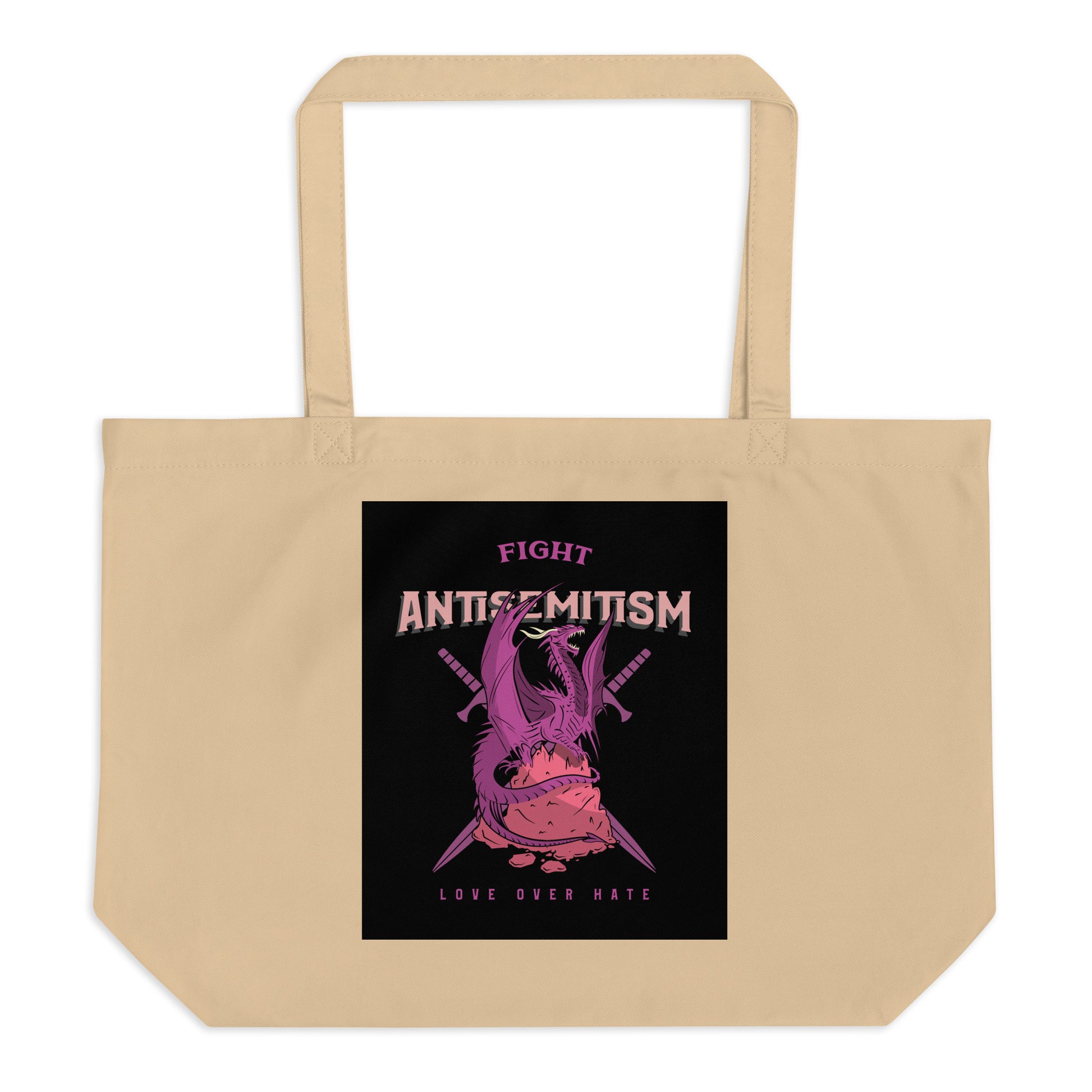 Dragon Adventure | Large Organic Tote Bag