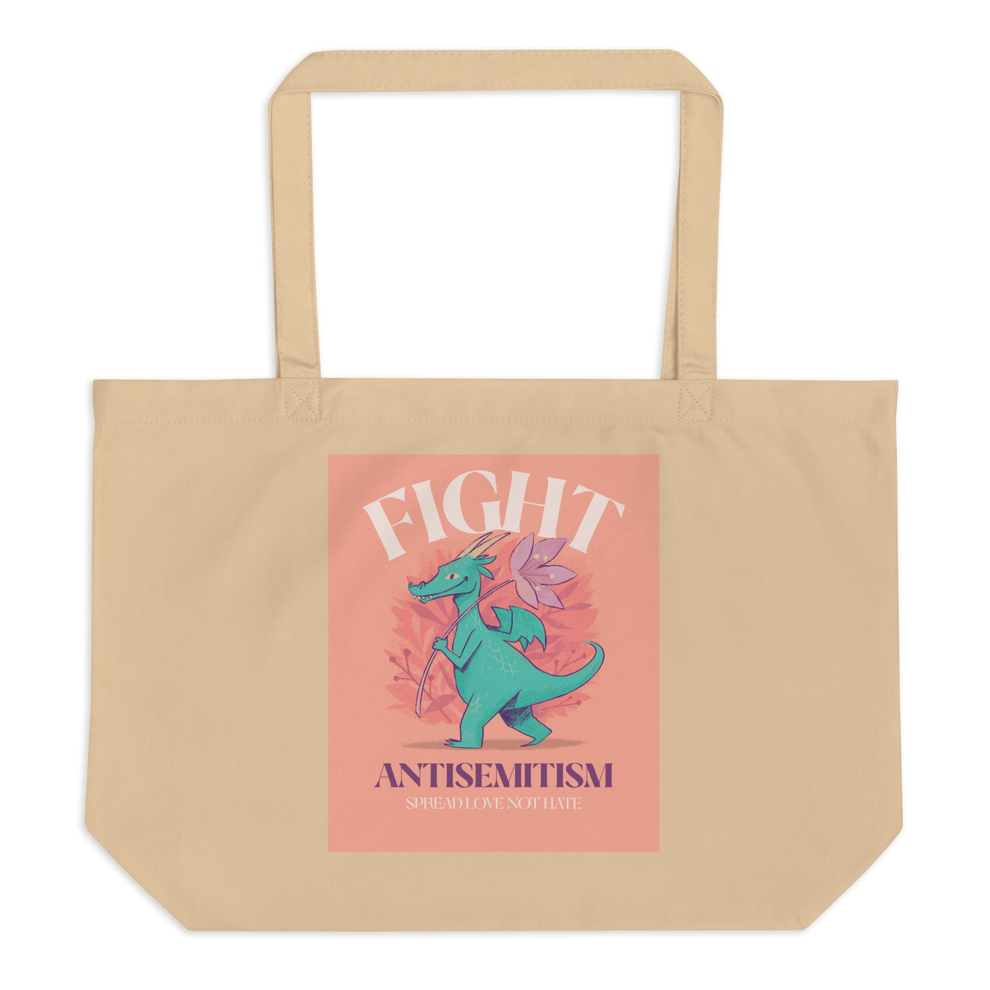 Dragon Adventure | Large Organic Tote Bag