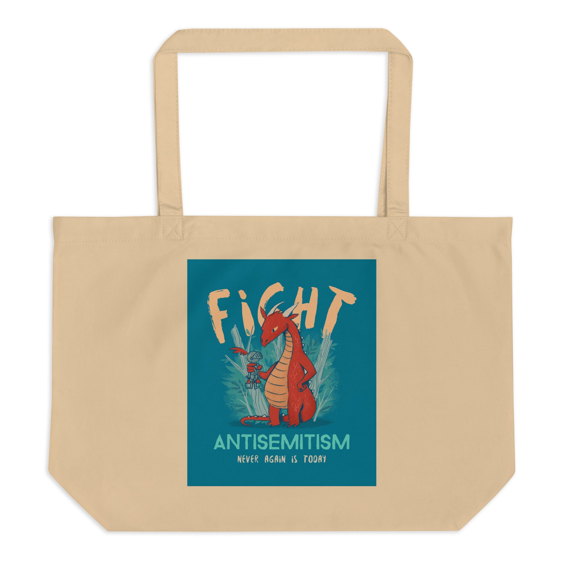 Dragon Adventure | Large Organic Tote Bag