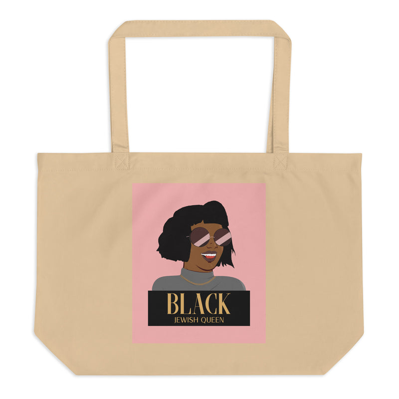 Black & Jewish Love | Large Organic Tote Bag