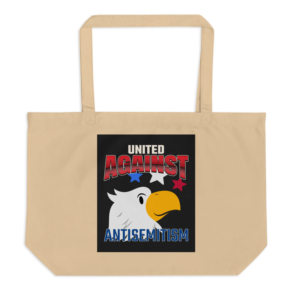 USA Edition | United Against Antisemitism | Large Organic Tote Bag